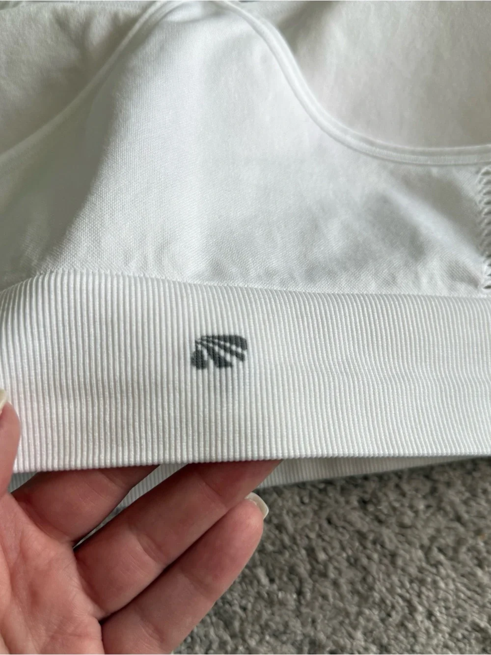 NWOT- Marika White Racerback Sports Bra